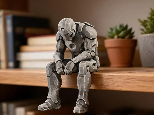 Sad iron man printed - man, 3d